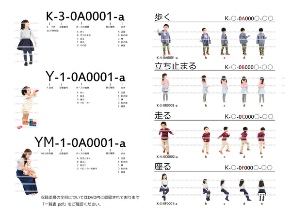 CUT OUT PERSONS 5 子供編2 子供・乳児・母親 ダウンロード版