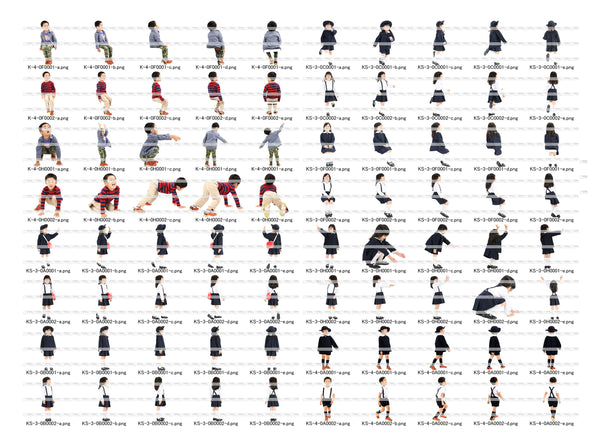 CUT OUT PERSONS 5 子供編2 子供・乳児・母親 ダウンロード版