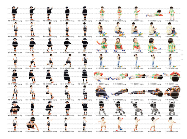 CUT OUT PERSONS 5 子供編2 子供・乳児・母親 ダウンロード版