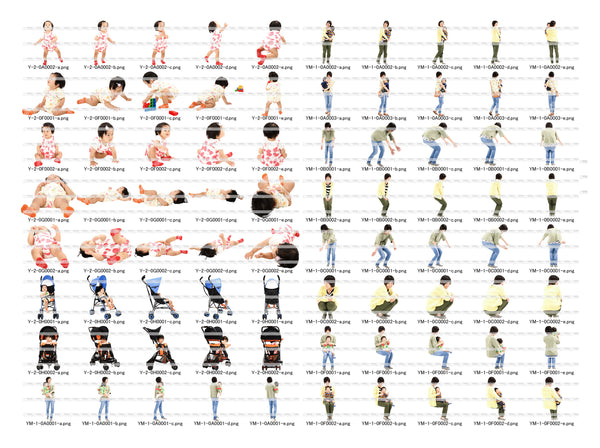 CUT OUT PERSONS 5 子供編2 子供・乳児・母親 ダウンロード版