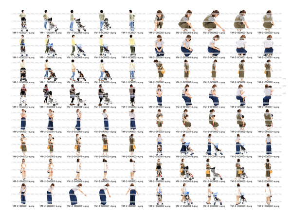 CUT OUT PERSONS 5 子供編2 子供・乳児・母親 ダウンロード版